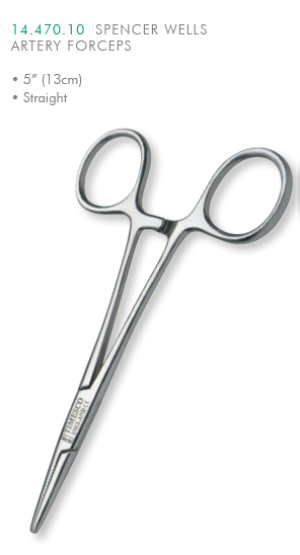spencer wells forceps 14 470 10 artery